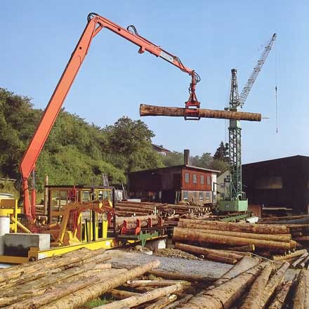 Ansicht neue RUndholzsortierung, 1982